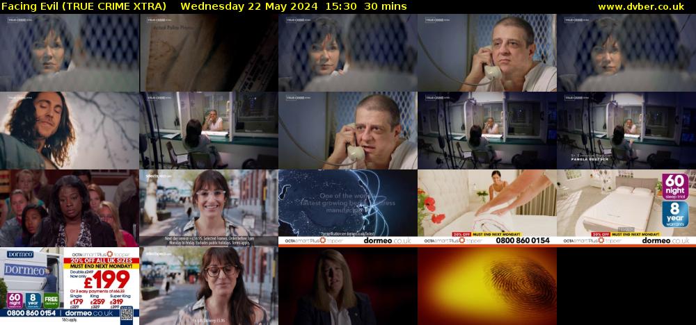 Facing Evil (TRUE CRIME XTRA) Wednesday 22 May 2024 15:30 - 16:00