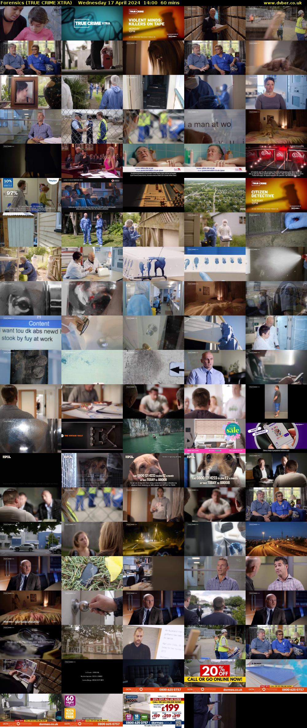 Forensics (TRUE CRIME XTRA) Wednesday 17 April 2024 14:00 - 15:00