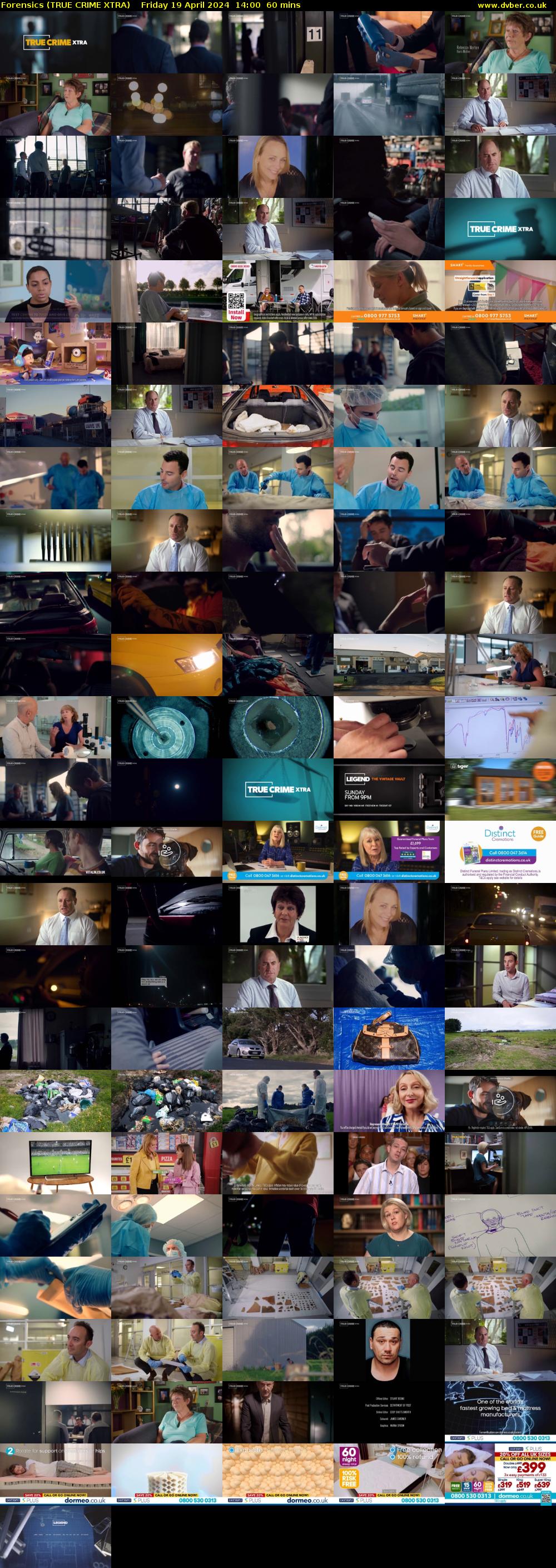 Forensics (TRUE CRIME XTRA) Friday 19 April 2024 14:00 - 15:00