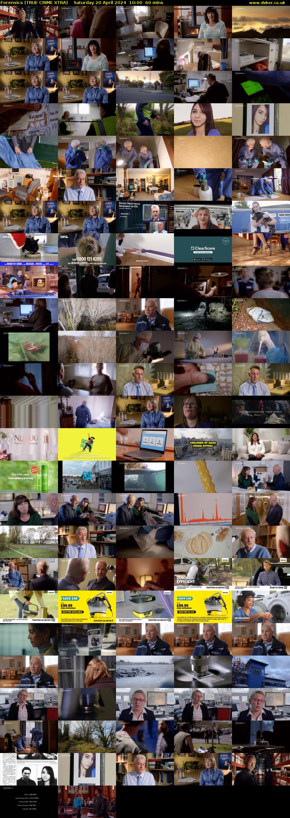 Forensics (TRUE CRIME XTRA) Saturday 20 April 2024 10:00 - 11:00