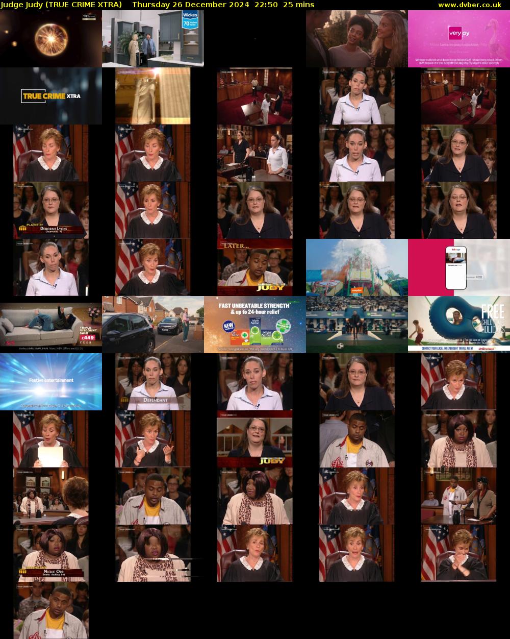 Judge Judy (TRUE CRIME XTRA) Thursday 26 December 2024 22:50 - 23:15