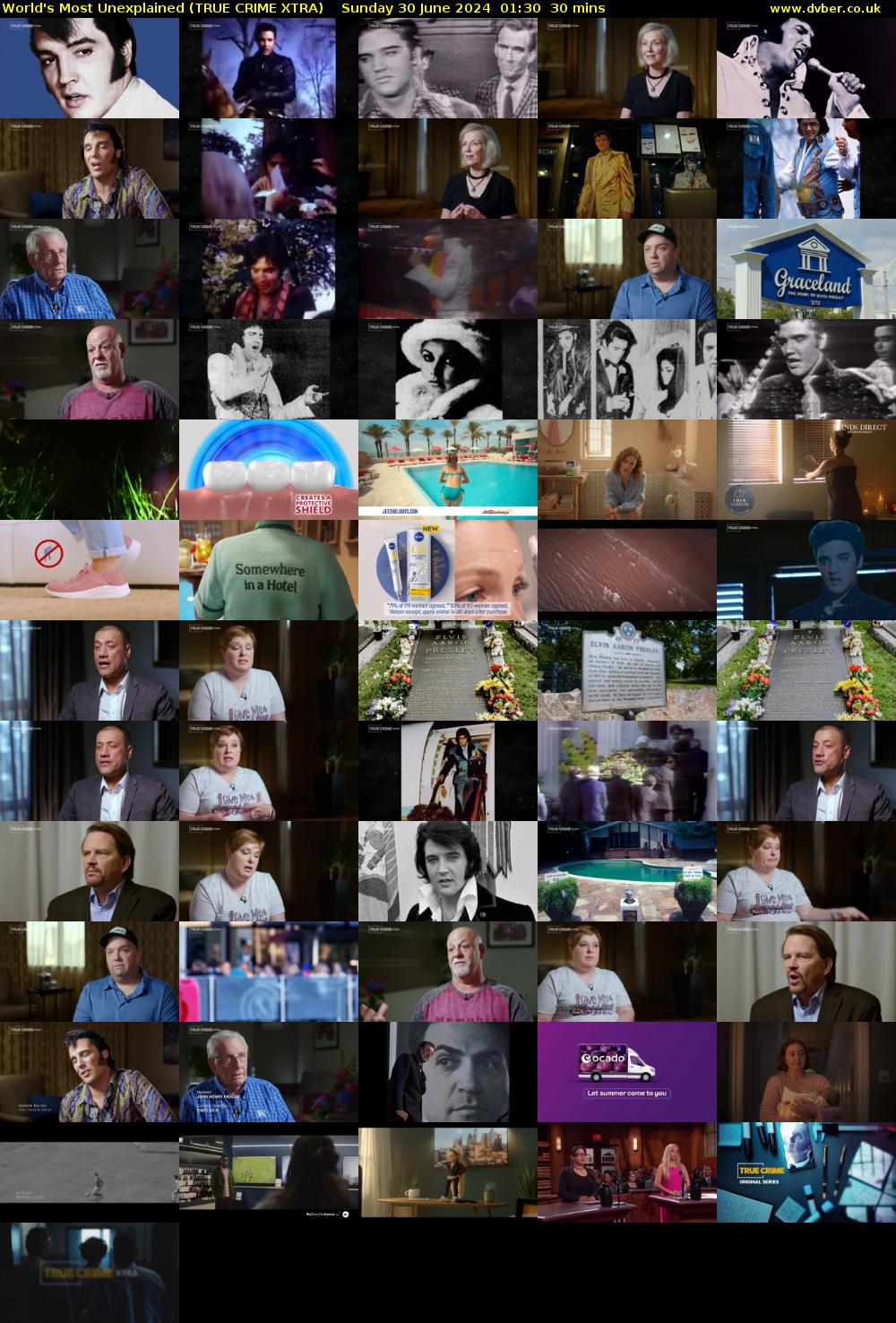 World's Most Unexplained (TRUE CRIME XTRA) Sunday 30 June 2024 01:30 - 02:00