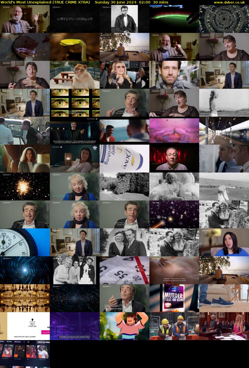 World's Most Unexplained (TRUE CRIME XTRA) Sunday 30 June 2024 02:00 - 02:30