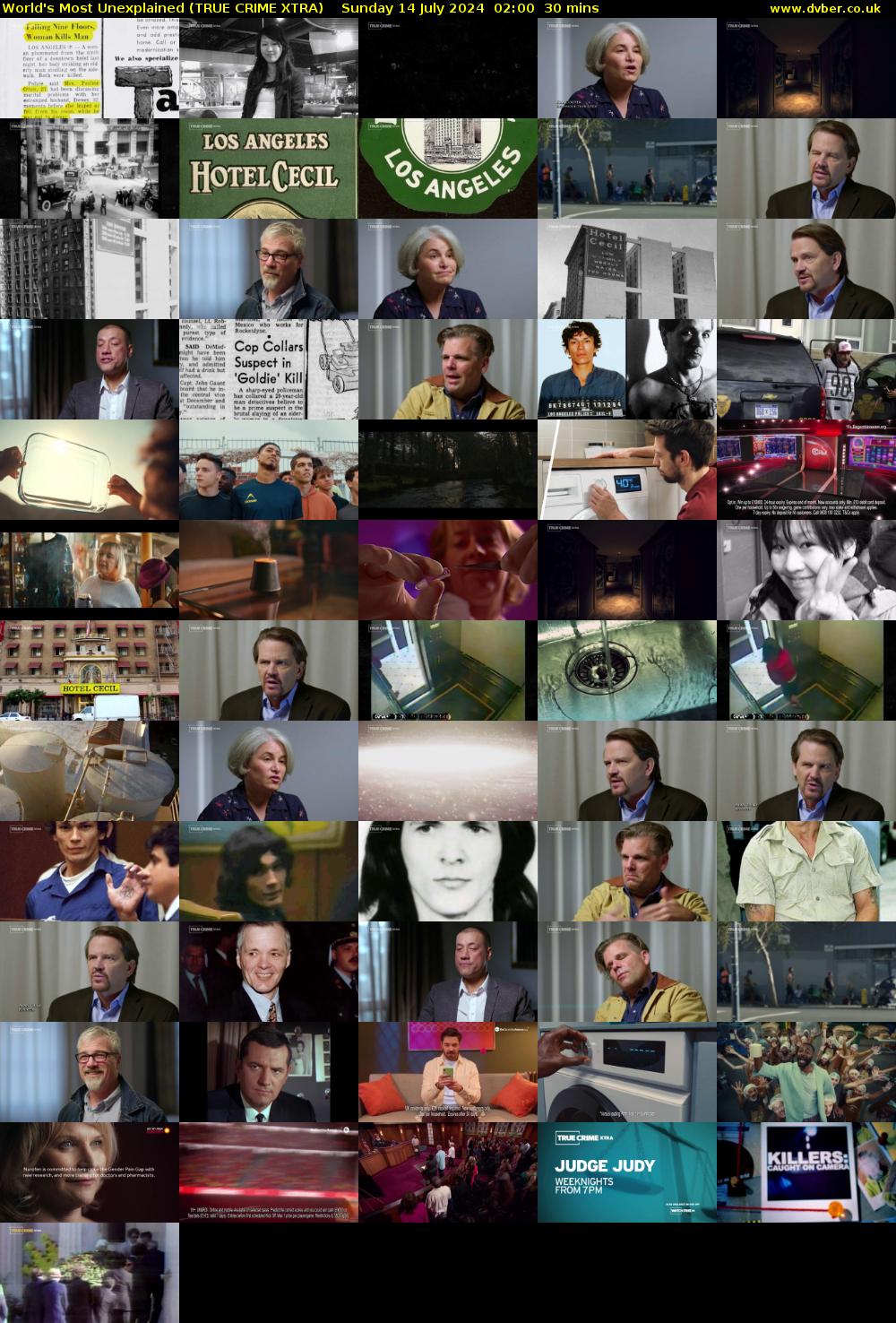 World's Most Unexplained (TRUE CRIME XTRA) Sunday 14 July 2024 02:00 - 02:30