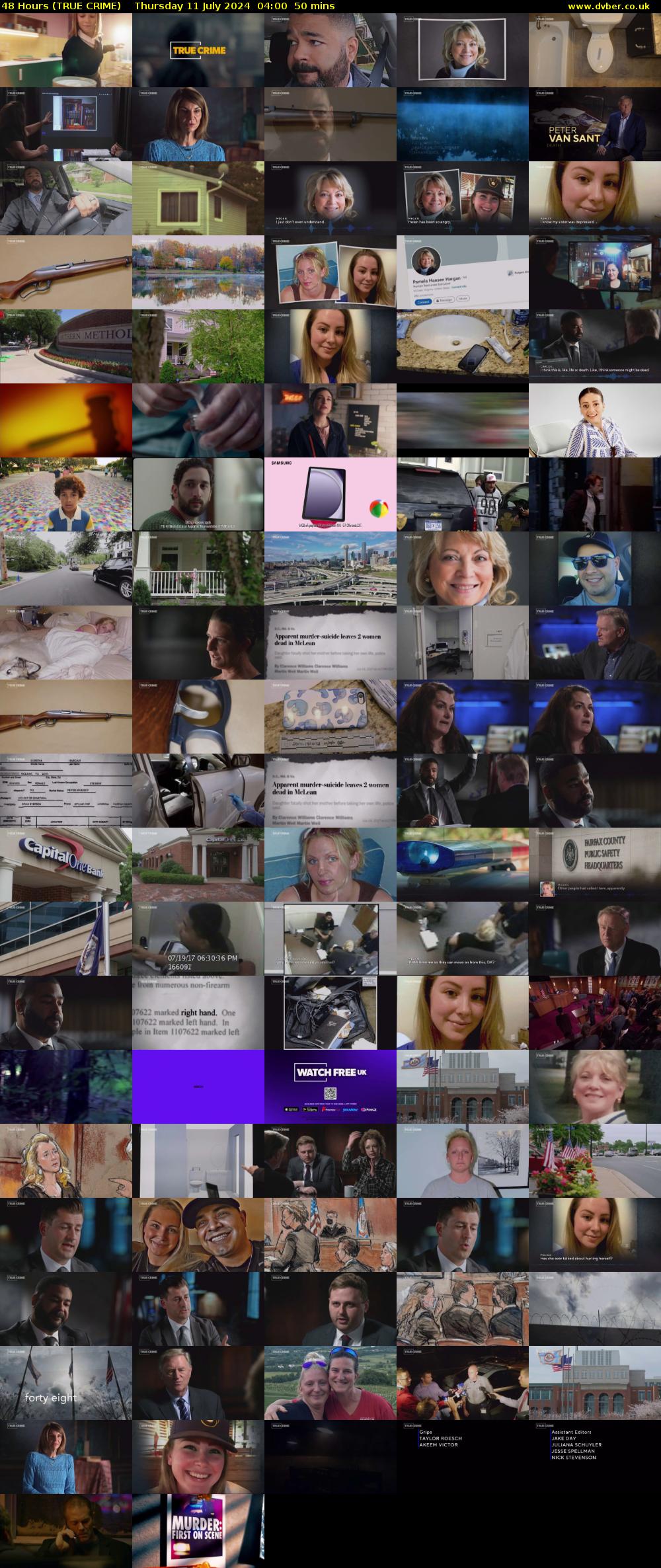 48 Hours (TRUE CRIME) Thursday 11 July 2024 04:00 - 04:50