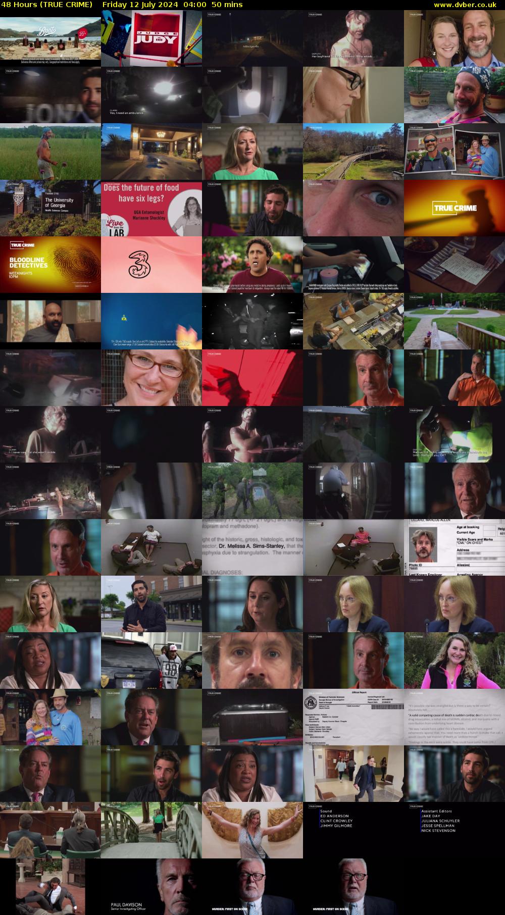 48 Hours (TRUE CRIME) Friday 12 July 2024 04:00 - 04:50