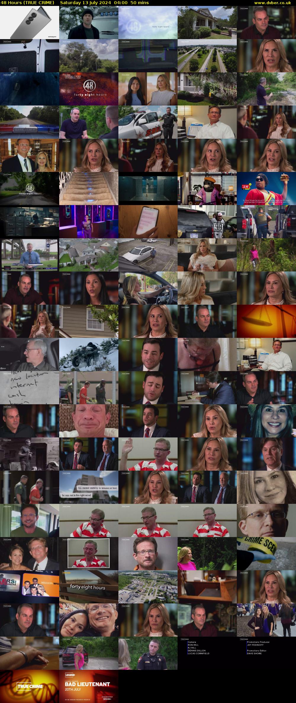 48 Hours (TRUE CRIME) Saturday 13 July 2024 04:00 - 04:50