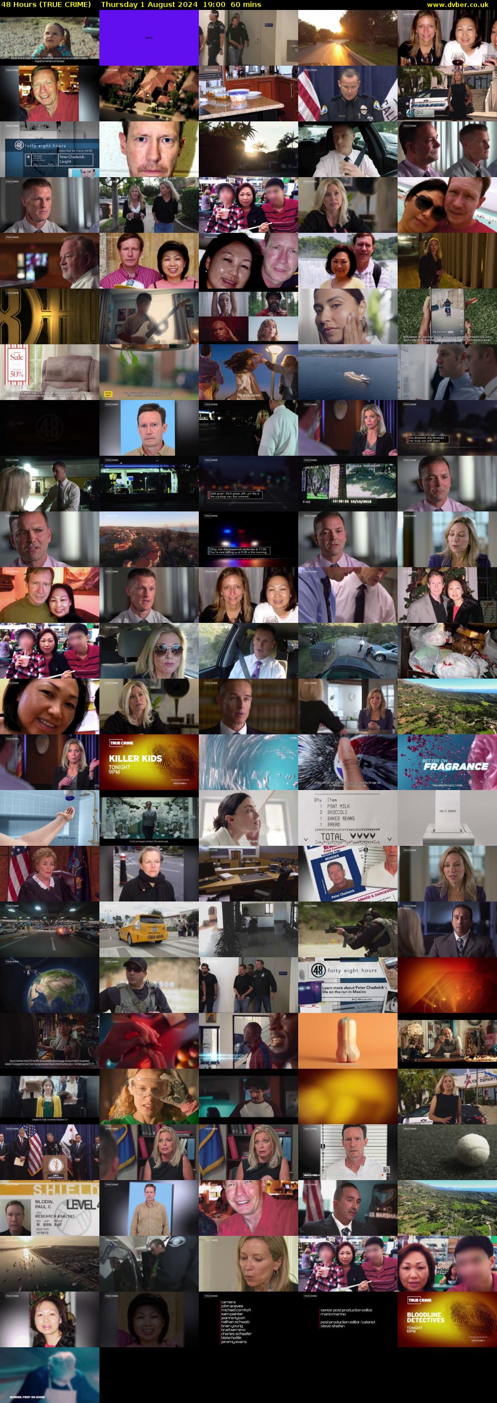 48 Hours (TRUE CRIME) Thursday 1 August 2024 19:00 - 20:00