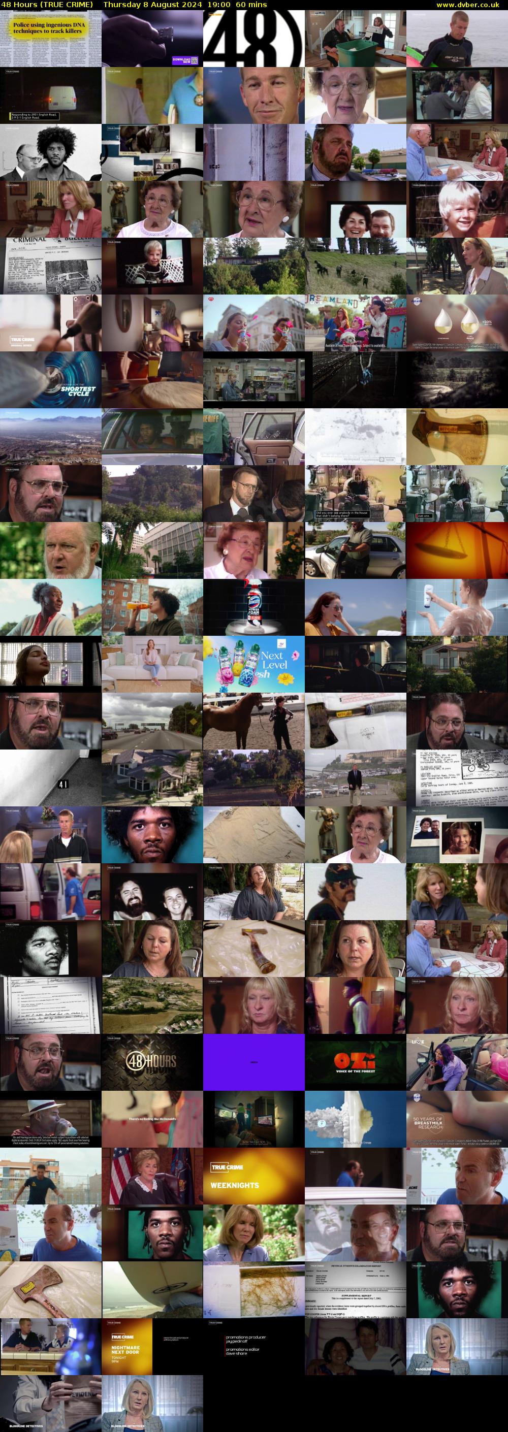 48 Hours (TRUE CRIME) Thursday 8 August 2024 19:00 - 20:00