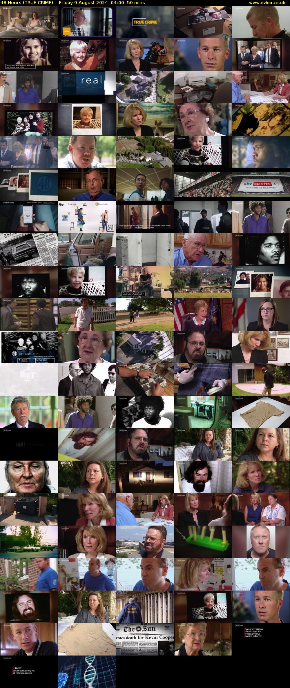 48 Hours (TRUE CRIME) Friday 9 August 2024 04:00 - 04:50