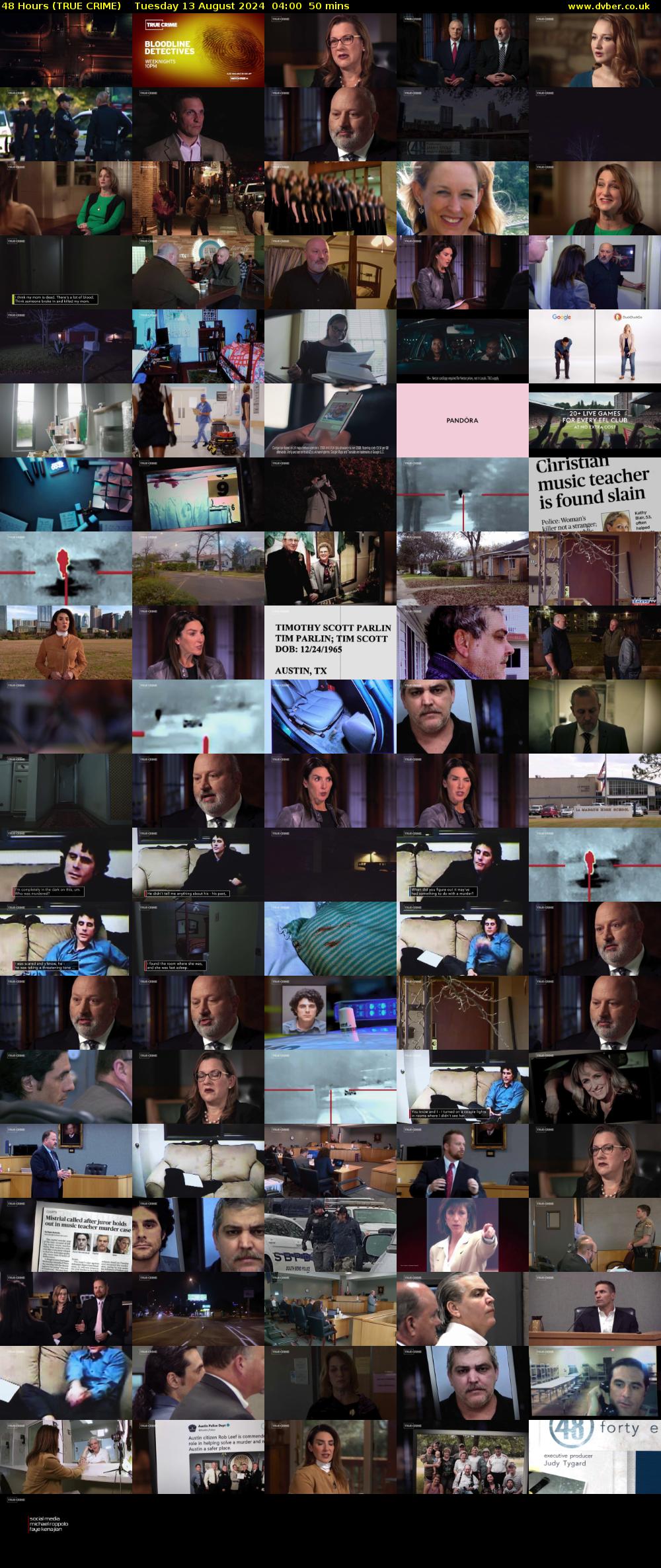 48 Hours (TRUE CRIME) Tuesday 13 August 2024 04:00 - 04:50