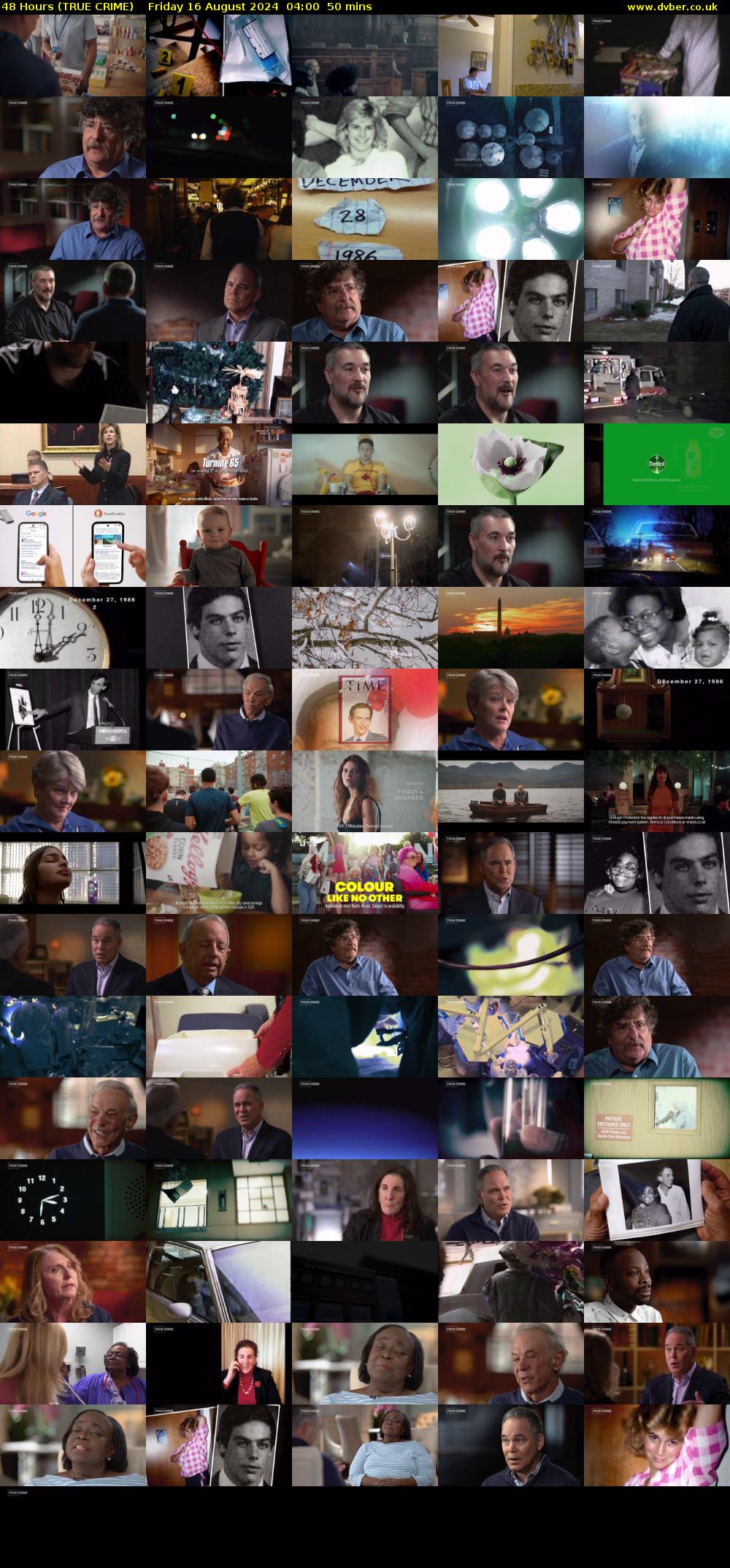 48 Hours (TRUE CRIME) Friday 16 August 2024 04:00 - 04:50