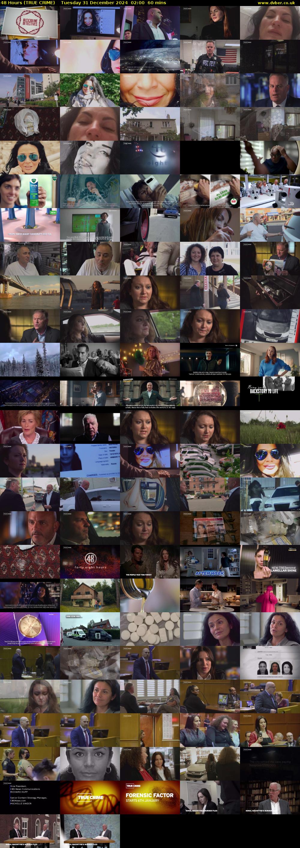 48 Hours (TRUE CRIME) Tuesday 31 December 2024 02:00 - 03:00