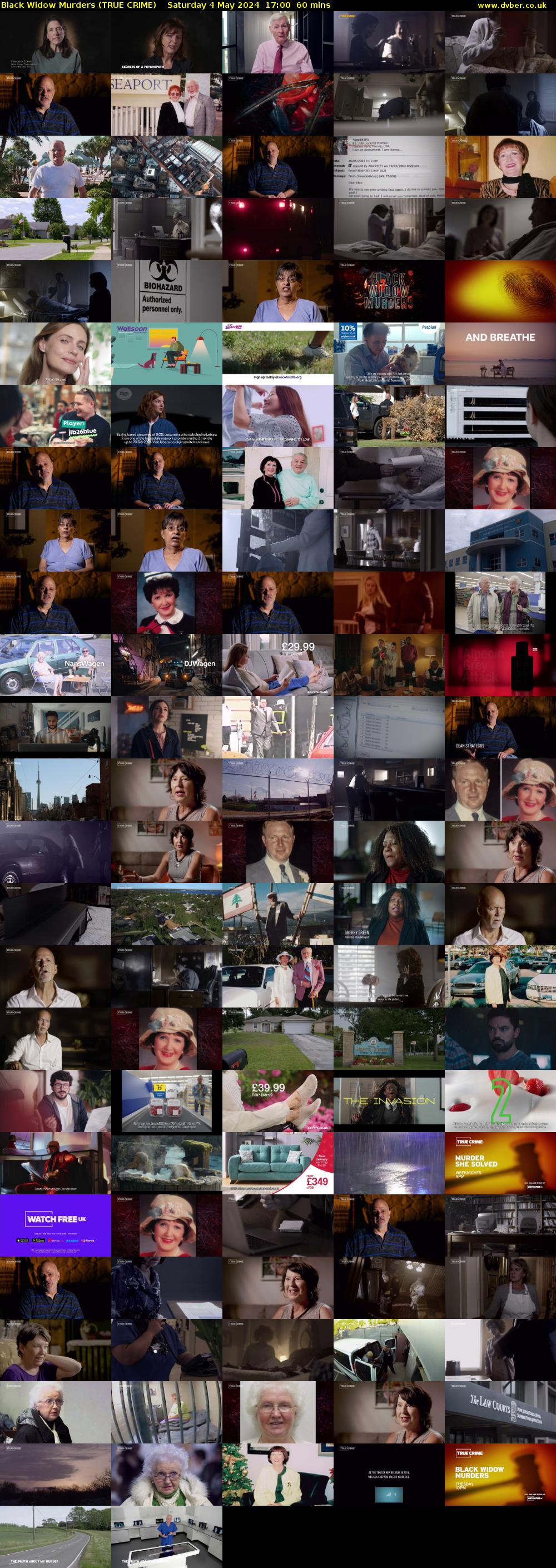 Black Widow Murders (TRUE CRIME) Saturday 4 May 2024 17:00 - 18:00