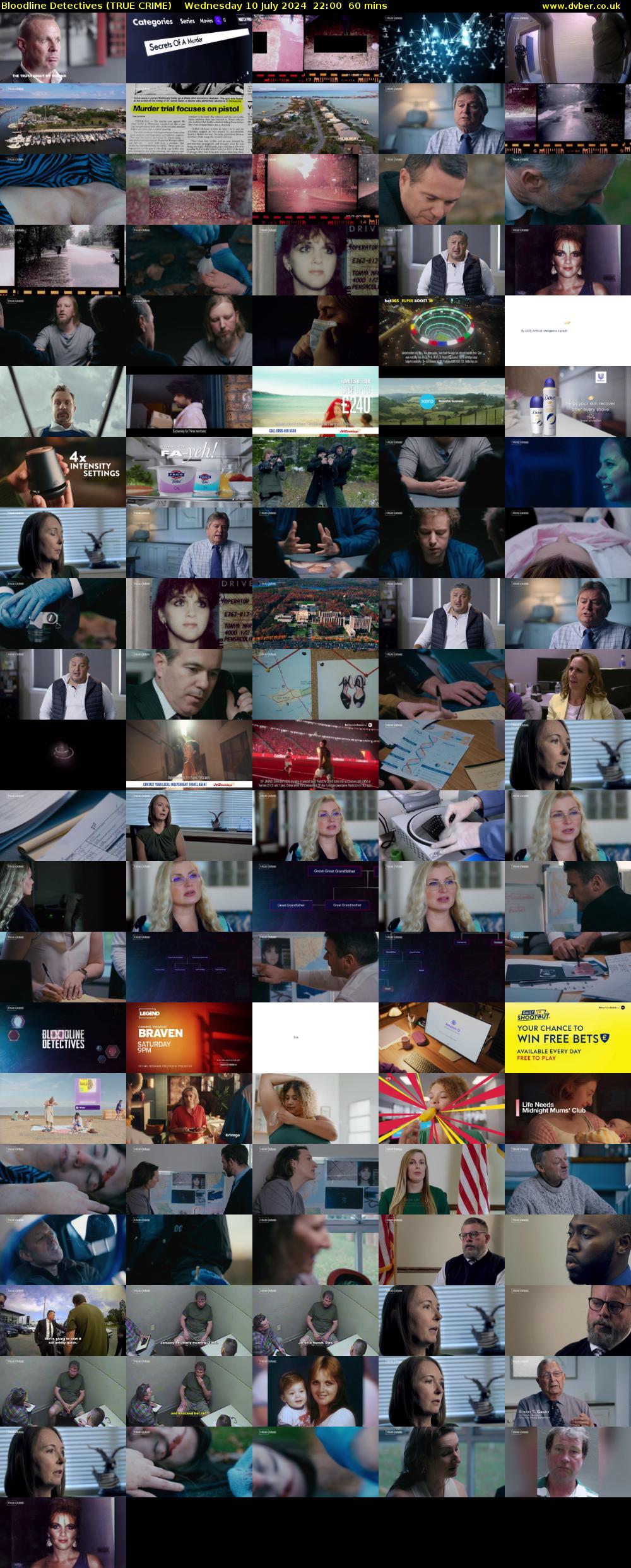 Bloodline Detectives (TRUE CRIME) Wednesday 10 July 2024 22:00 - 23:00