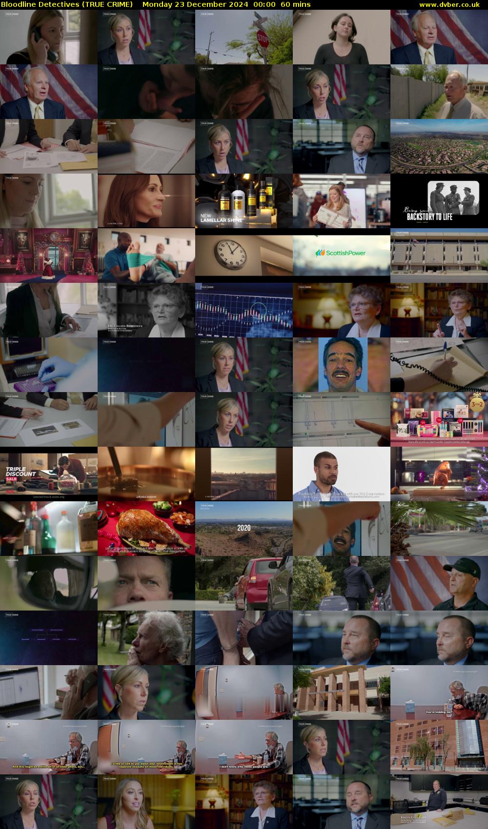 Bloodline Detectives (TRUE CRIME) Monday 23 December 2024 00:00 - 01:00