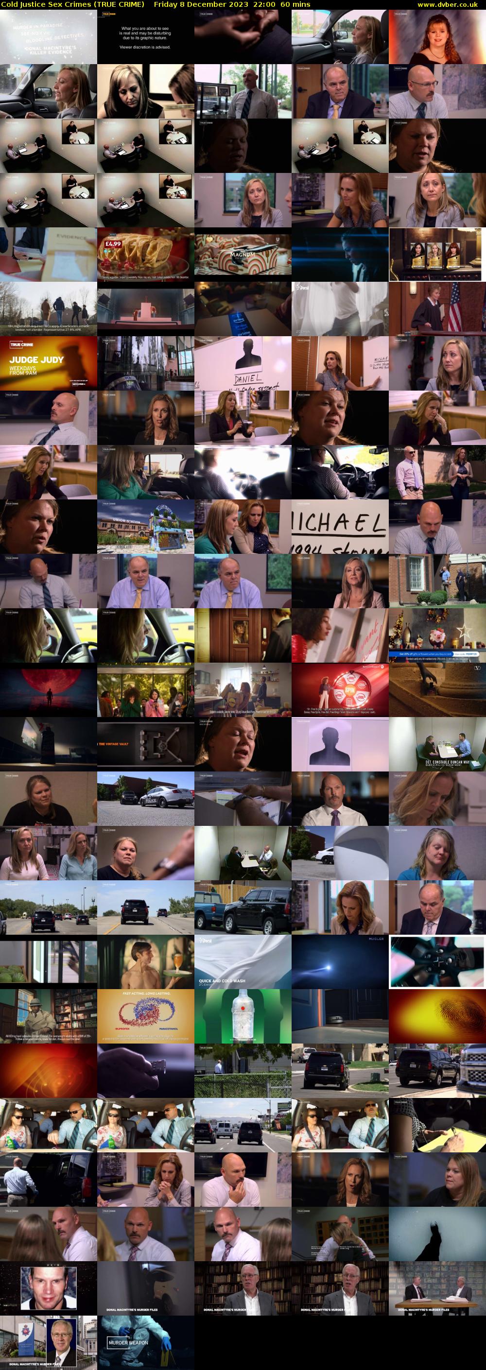 Cold Justice Sex Crimes (TRUE CRIME) Friday 8 December 2023 22:00 - 23:00