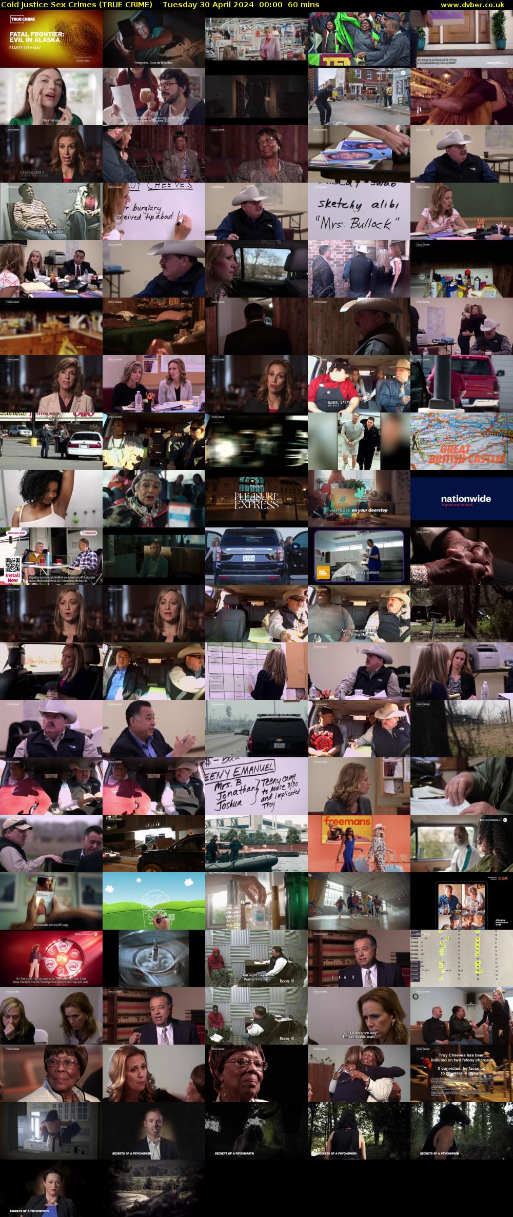 Cold Justice Sex Crimes (TRUE CRIME) Tuesday 30 April 2024 00:00 - 01:00