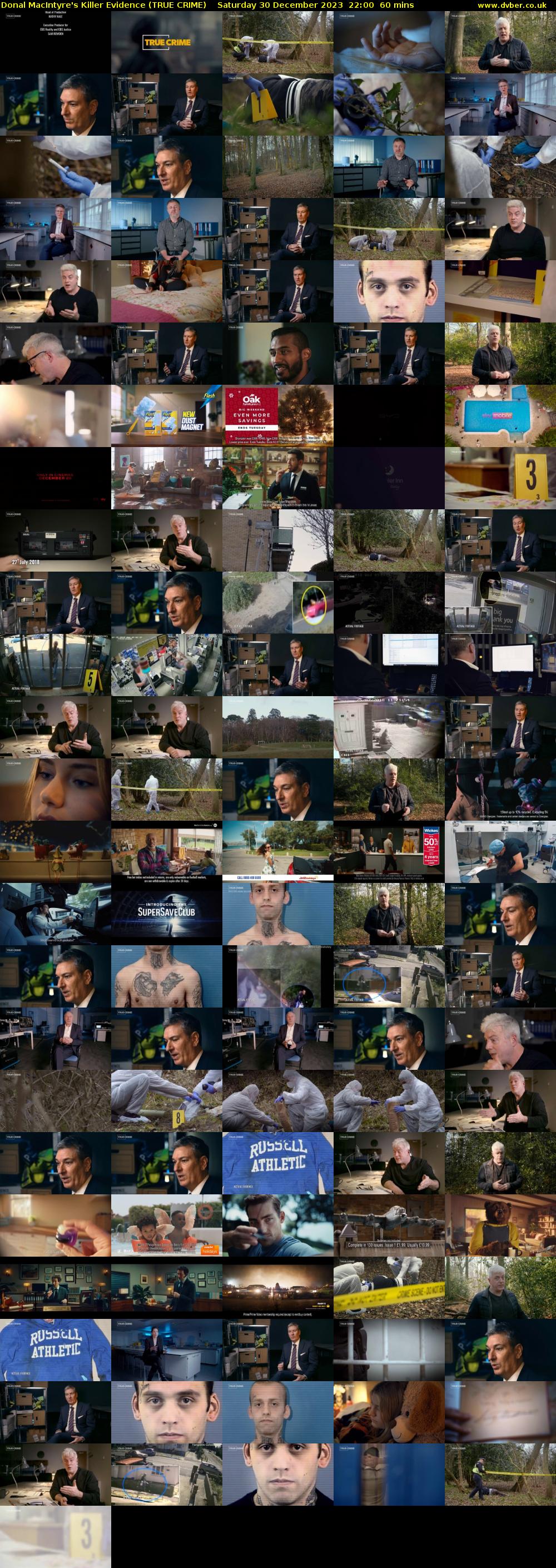 Donal MacIntyre's Killer Evidence (TRUE CRIME) Saturday 30 December 2023 22:00 - 23:00