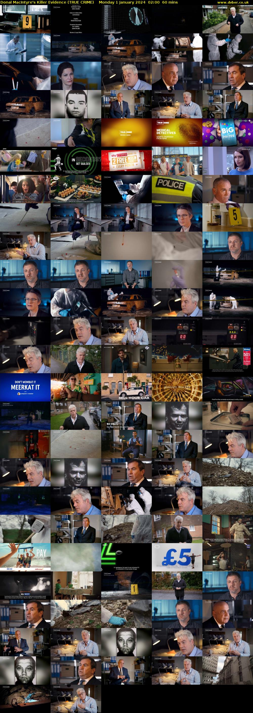 Donal MacIntyre's Killer Evidence (TRUE CRIME) Monday 1 January 2024 02:00 - 03:00