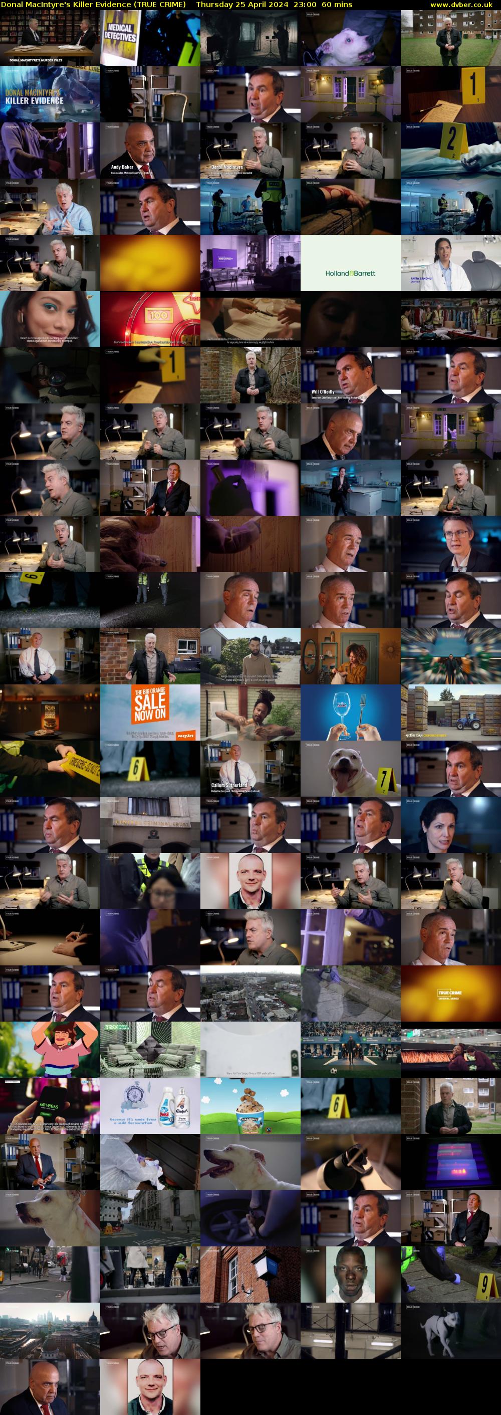 Donal MacIntyre's Killer Evidence (TRUE CRIME) Thursday 25 April 2024 23:00 - 00:00
