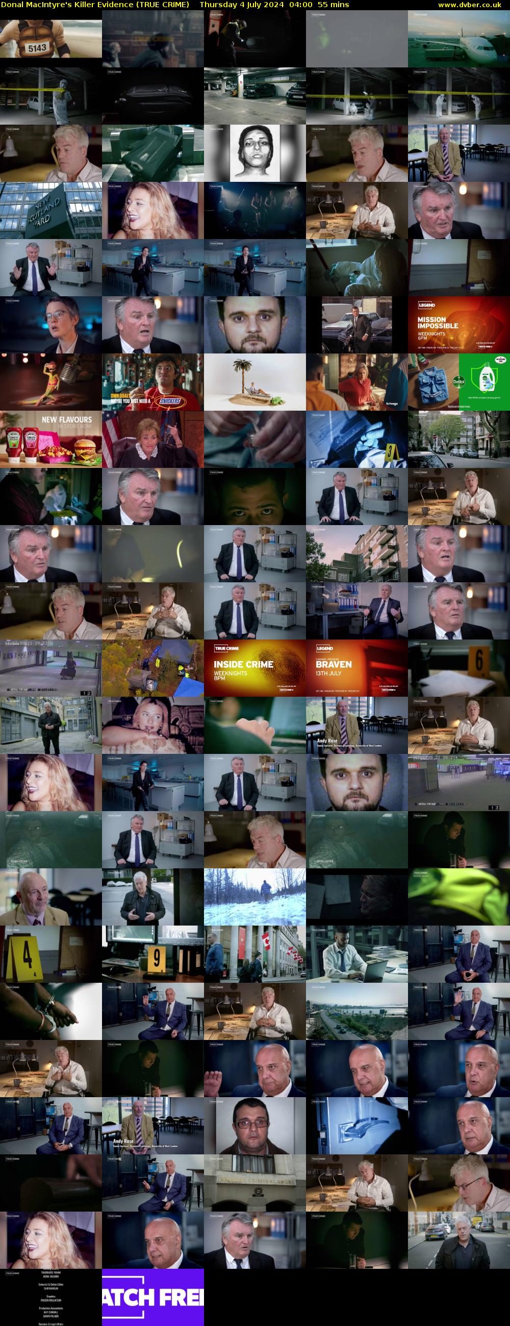 Donal MacIntyre's Killer Evidence (TRUE CRIME) Thursday 4 July 2024 04:00 - 04:55