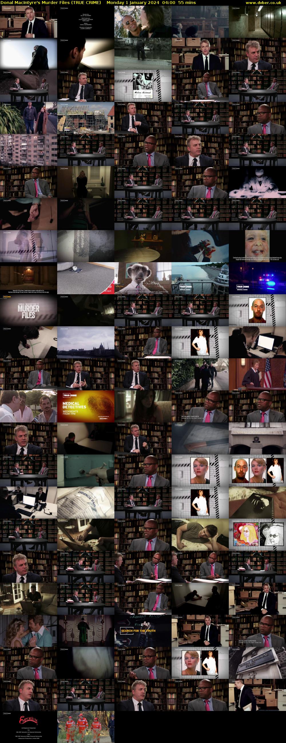 Donal MacIntyre's Murder Files (TRUE CRIME) Monday 1 January 2024 04:00 - 04:55