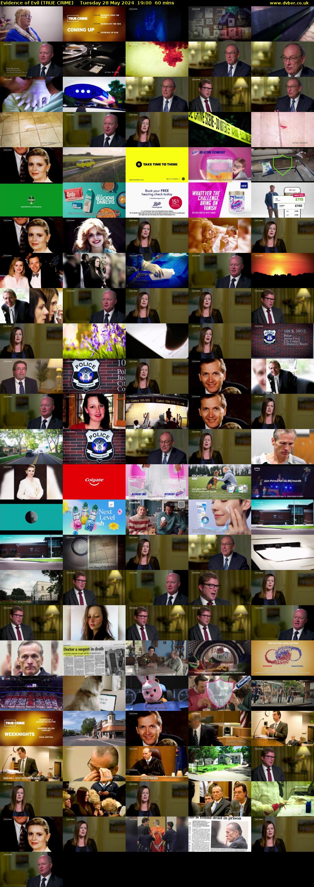 Evidence of Evil (TRUE CRIME) Tuesday 28 May 2024 19:00 - 20:00