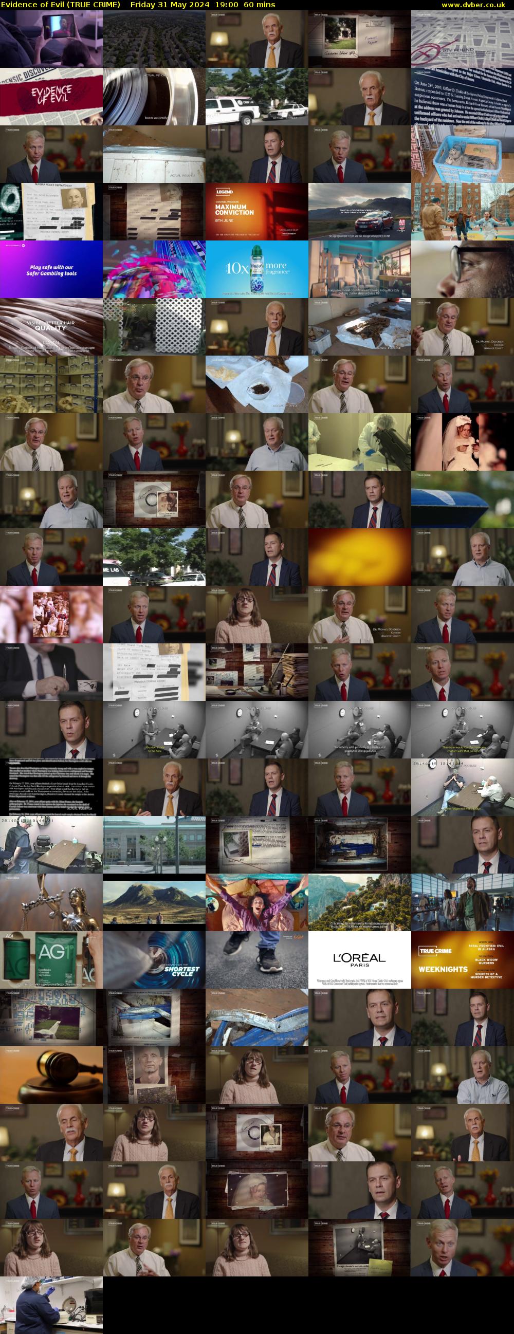 Evidence of Evil (TRUE CRIME) Friday 31 May 2024 19:00 - 20:00