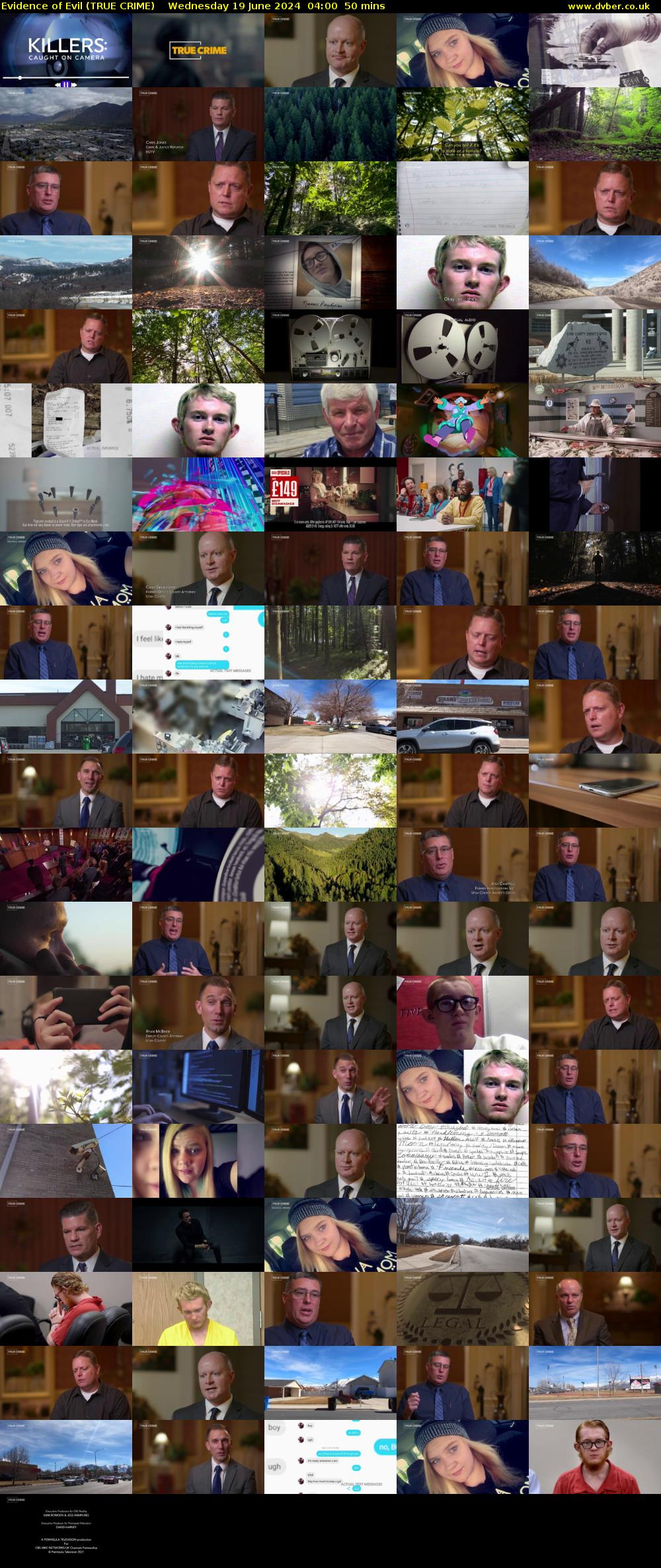 Evidence of Evil (TRUE CRIME) Wednesday 19 June 2024 04:00 - 04:50