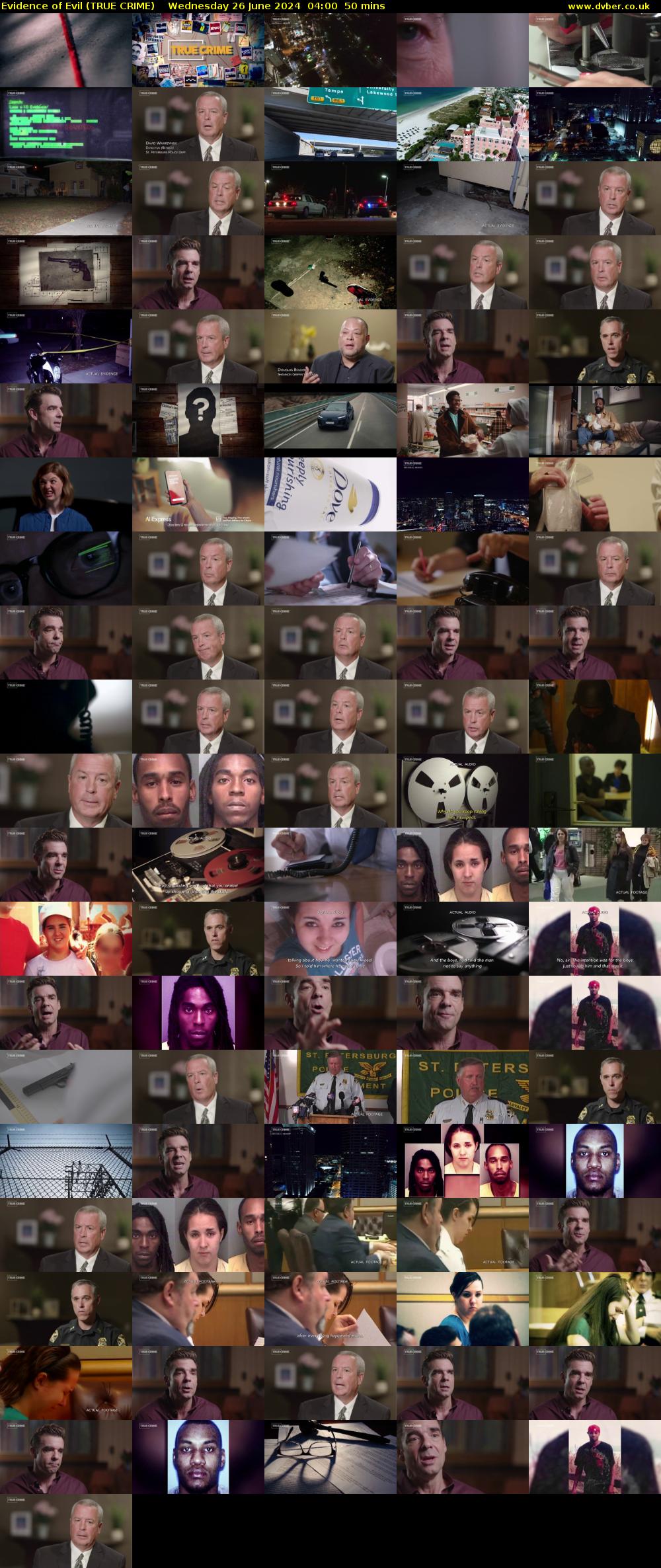Evidence of Evil (TRUE CRIME) Wednesday 26 June 2024 04:00 - 04:50