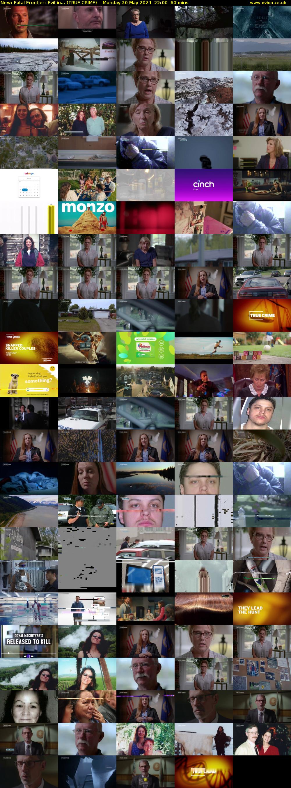 Fatal Frontier: Evil in... (TRUE CRIME) Monday 20 May 2024 22:00 - 23:00