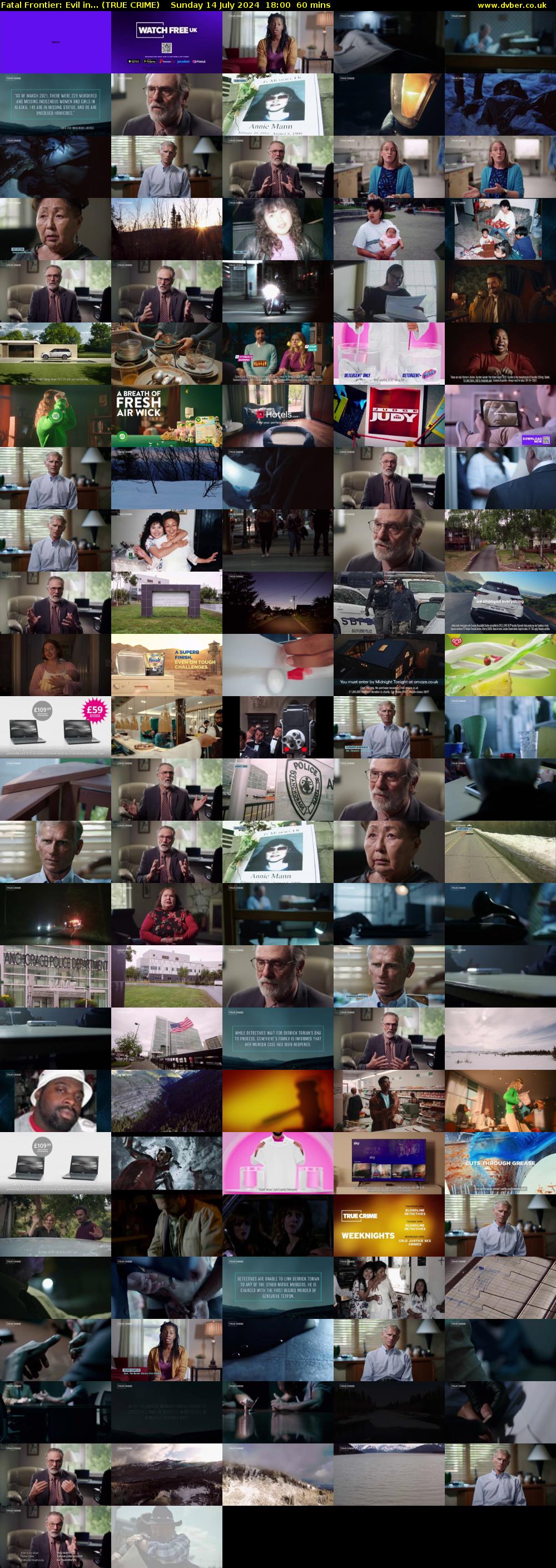 Fatal Frontier: Evil in... (TRUE CRIME) Sunday 14 July 2024 18:00 - 19:00
