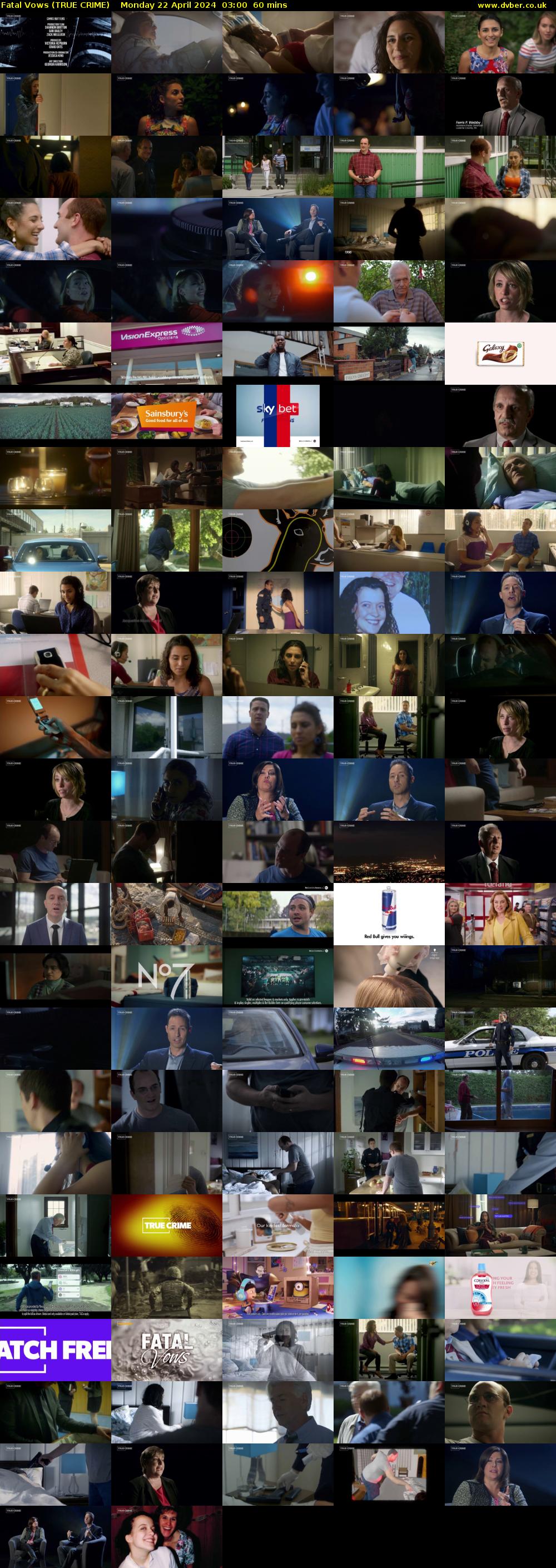 Fatal Vows (TRUE CRIME) Monday 22 April 2024 03:00 - 04:00