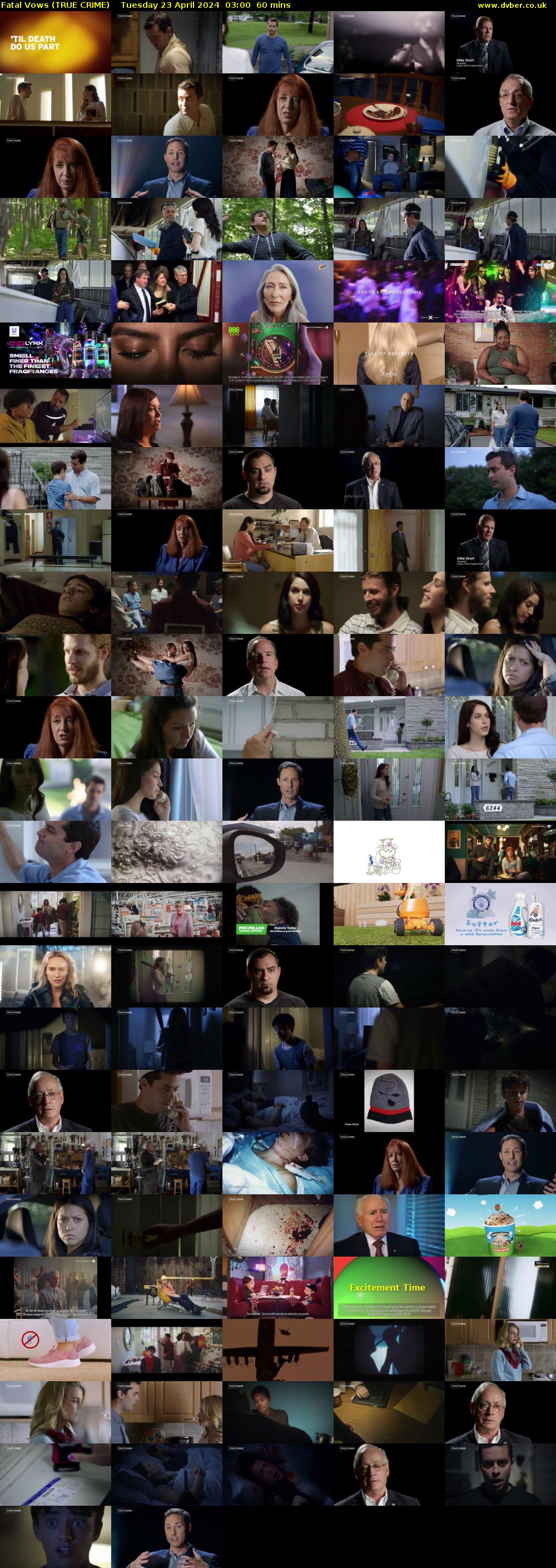 Fatal Vows (TRUE CRIME) Tuesday 23 April 2024 03:00 - 04:00