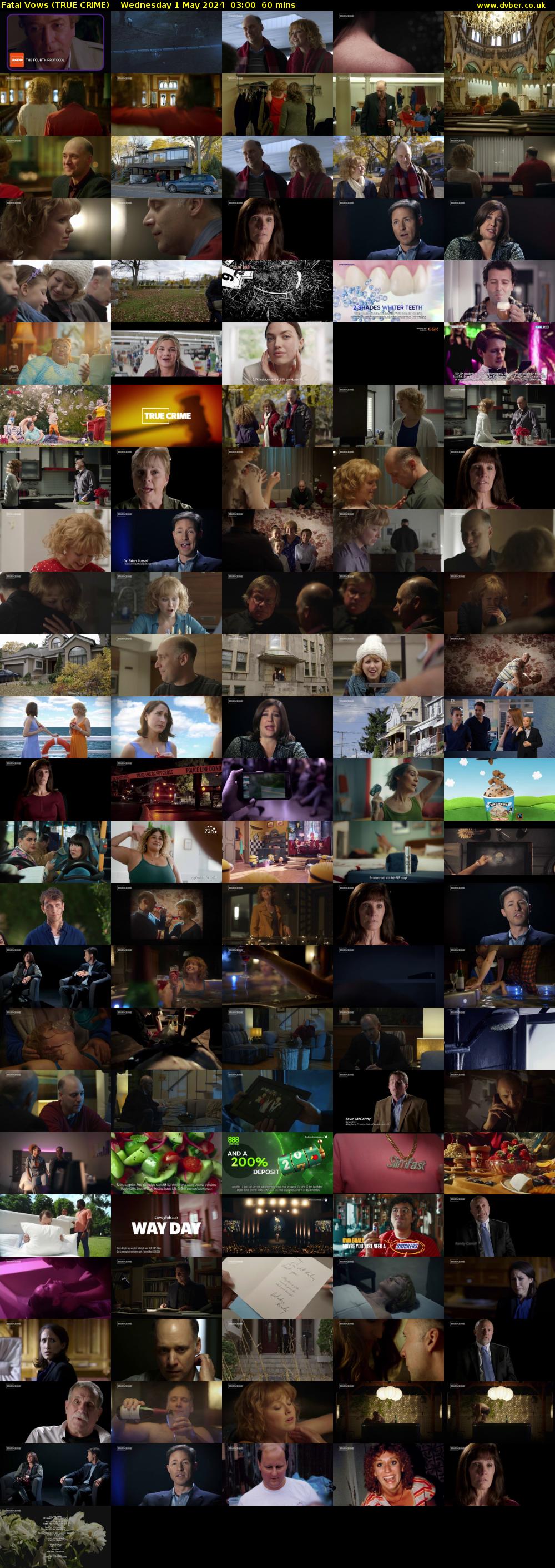 Fatal Vows (TRUE CRIME) Wednesday 1 May 2024 03:00 - 04:00