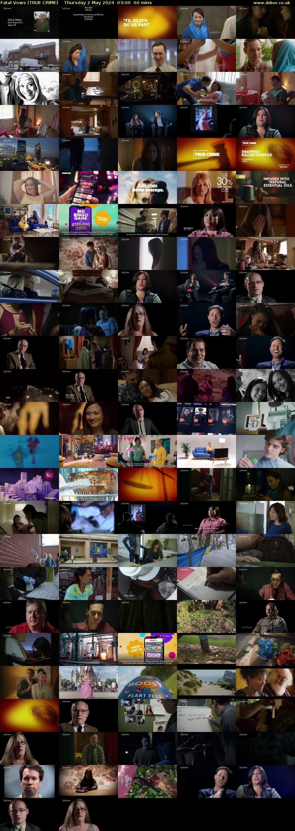 Fatal Vows (TRUE CRIME) Thursday 2 May 2024 03:00 - 04:00