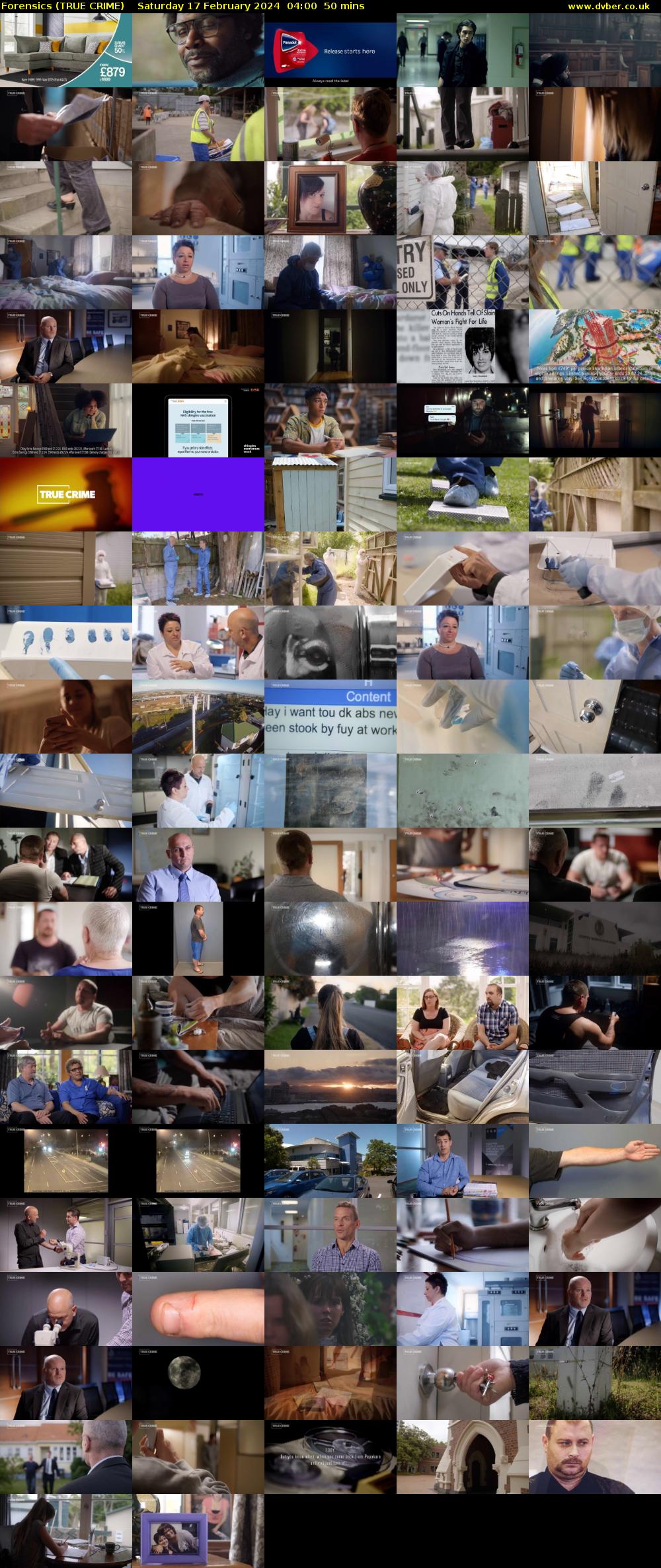 Forensics (TRUE CRIME) Saturday 17 February 2024 04:00 - 04:50