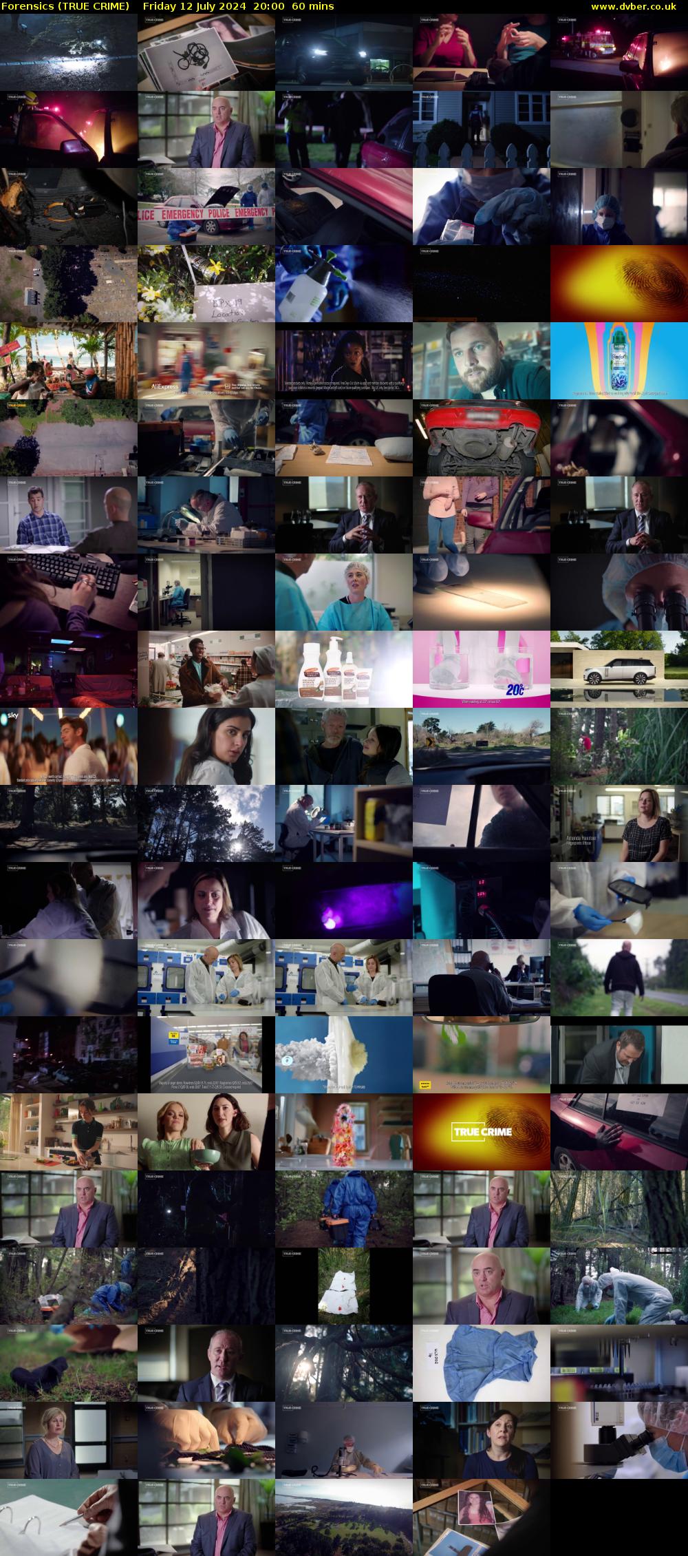 Forensics (TRUE CRIME) Friday 12 July 2024 20:00 - 21:00