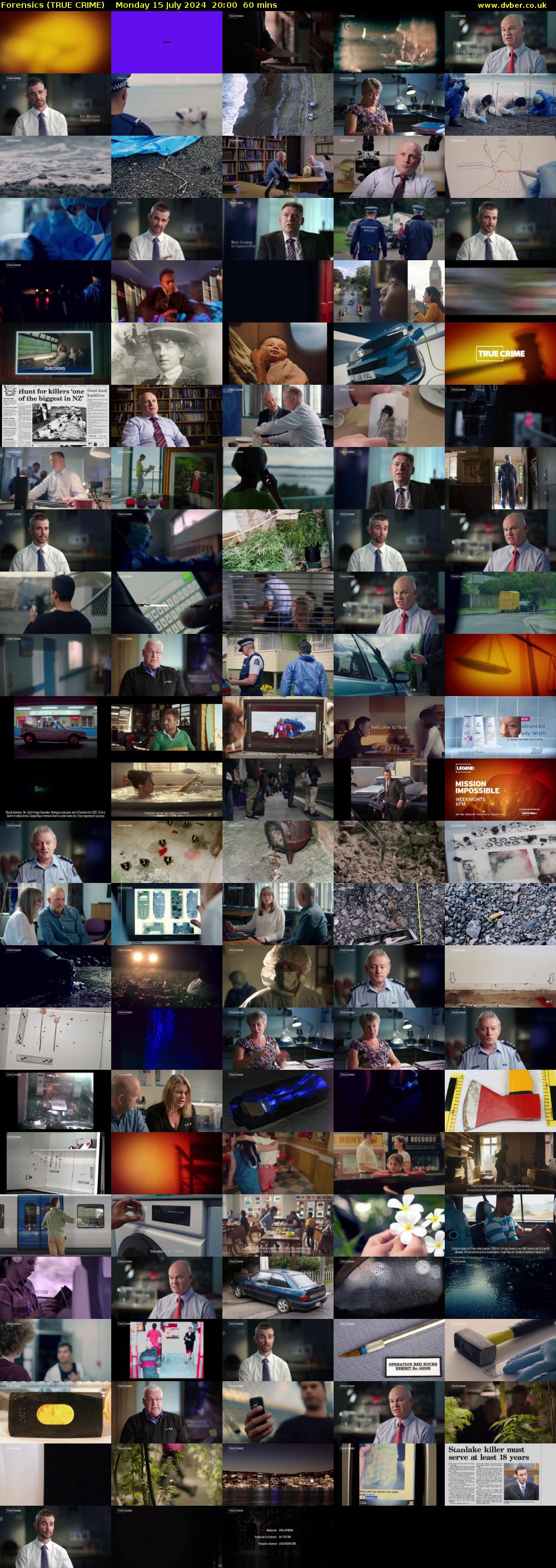 Forensics (TRUE CRIME) Monday 15 July 2024 20:00 - 21:00