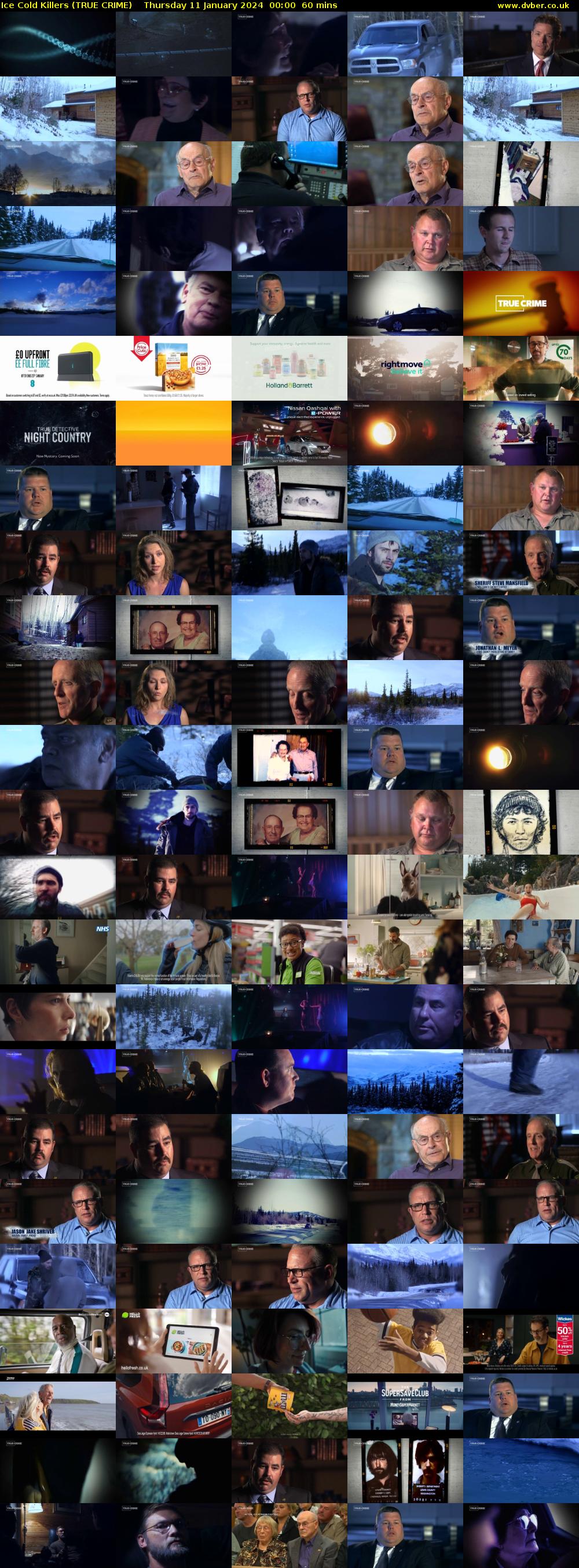 Ice Cold Killers (TRUE CRIME) Thursday 11 January 2024 00:00 - 01:00