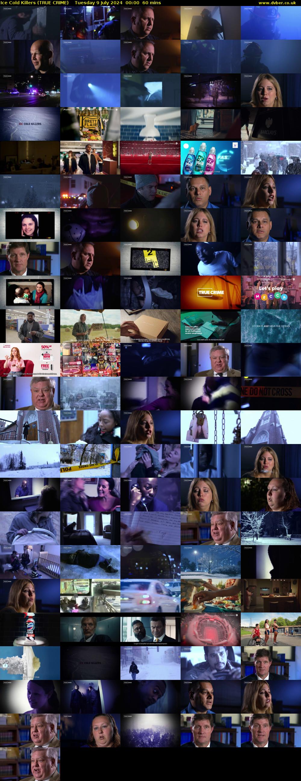 Ice Cold Killers (TRUE CRIME) Tuesday 9 July 2024 00:00 - 01:00