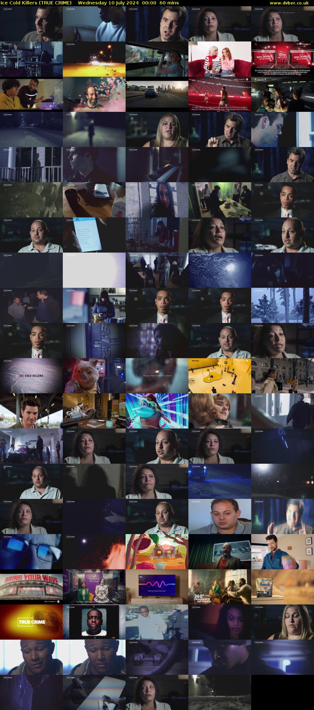 Ice Cold Killers (TRUE CRIME) Wednesday 10 July 2024 00:00 - 01:00