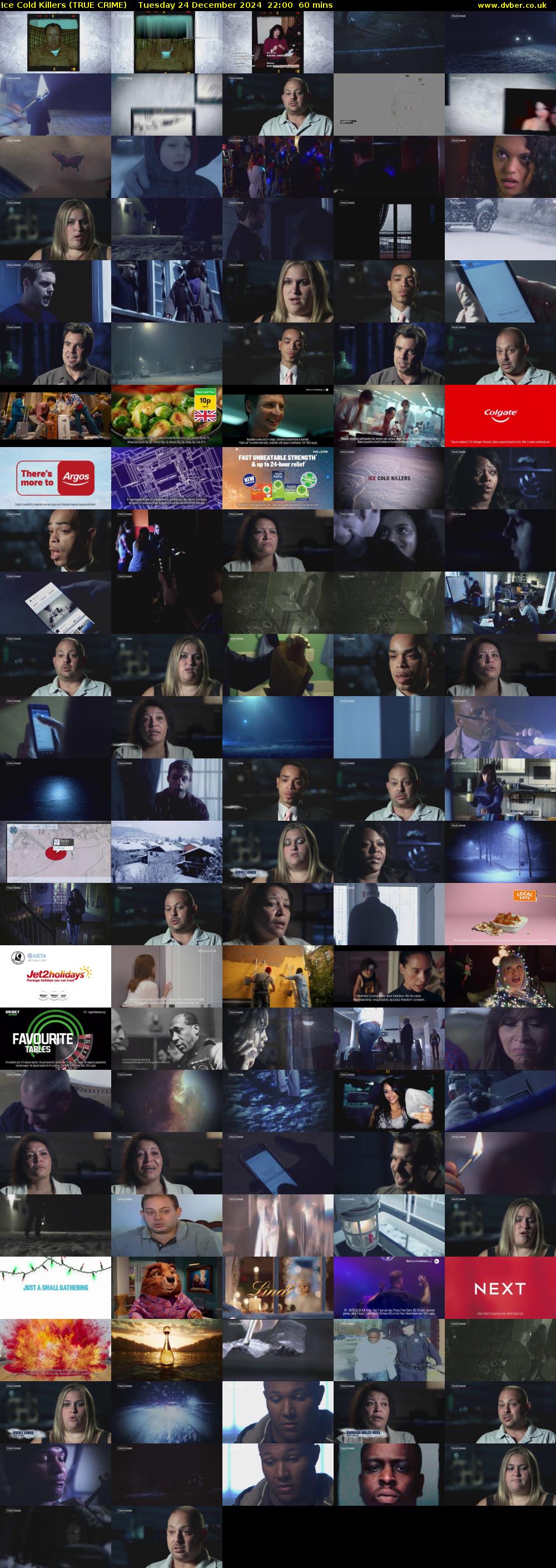 Ice Cold Killers (TRUE CRIME) Tuesday 24 December 2024 22:00 - 23:00