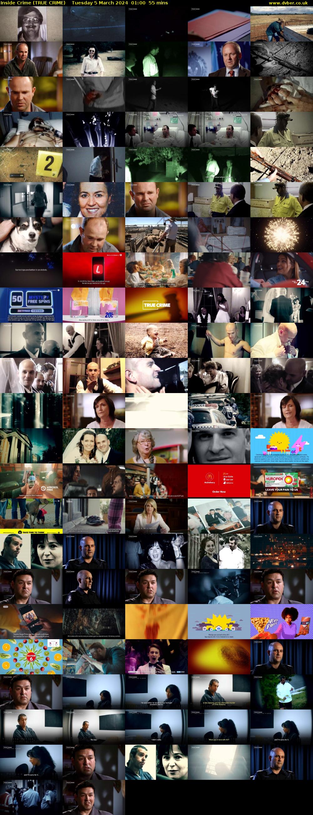 Inside Crime (TRUE CRIME) Tuesday 5 March 2024 01:00 - 01:55