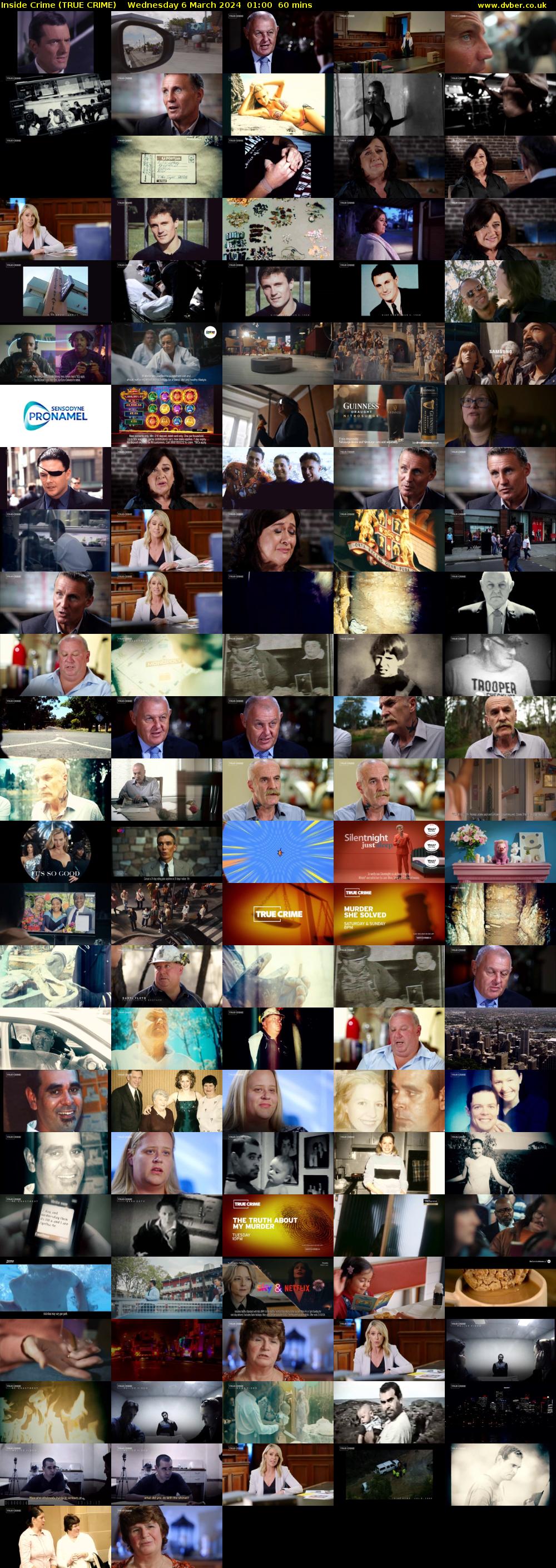 Inside Crime (TRUE CRIME) Wednesday 6 March 2024 01:00 - 02:00