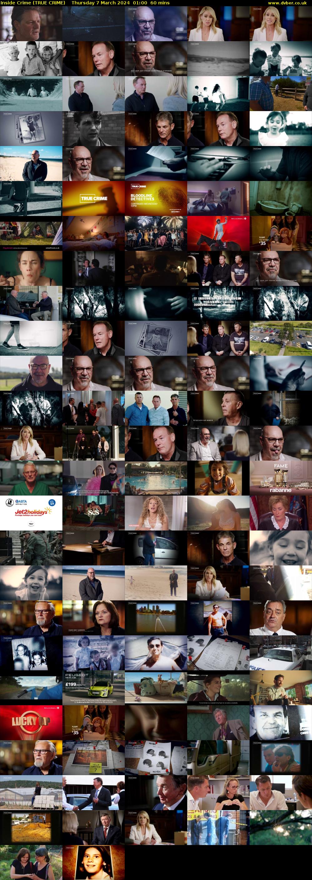 Inside Crime (TRUE CRIME) Thursday 7 March 2024 01:00 - 02:00
