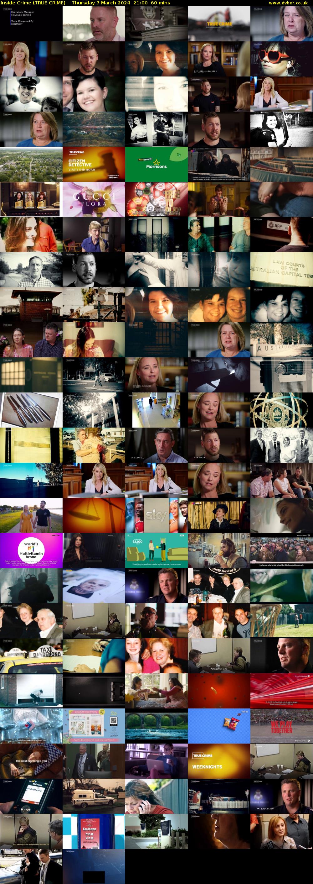 Inside Crime (TRUE CRIME) Thursday 7 March 2024 21:00 - 22:00