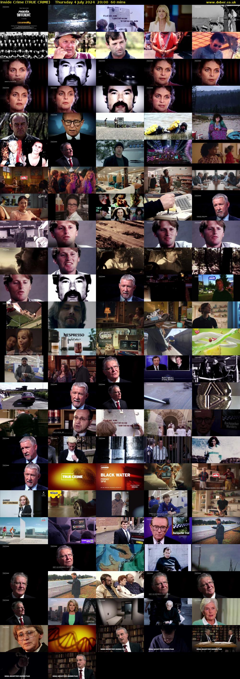 Inside Crime (TRUE CRIME) Thursday 4 July 2024 20:00 - 21:00