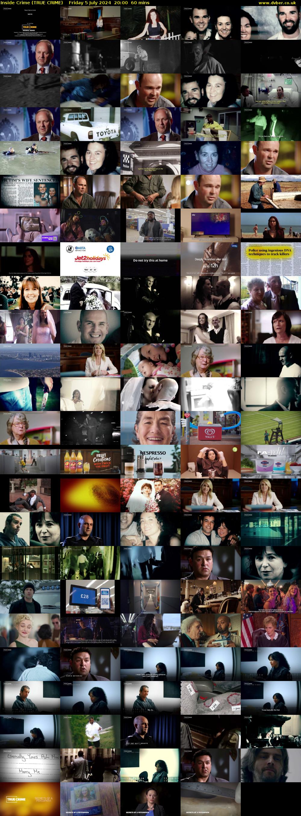 Inside Crime (TRUE CRIME) Friday 5 July 2024 20:00 - 21:00